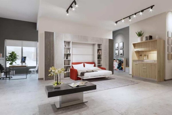 Idee per creare un salotto con zona notte