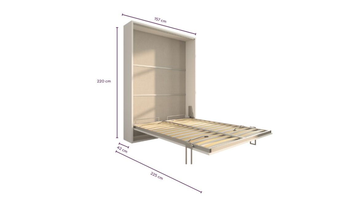 Letto a scomparsa 140 Verticale