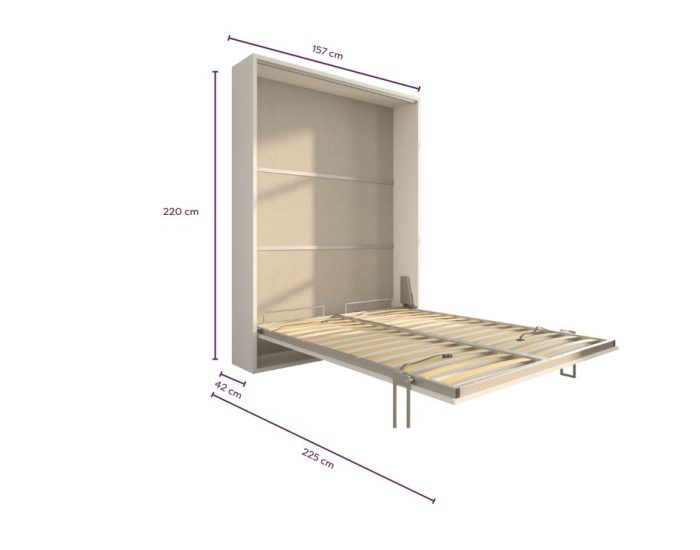 Letto a scomparsa 140 Verticale