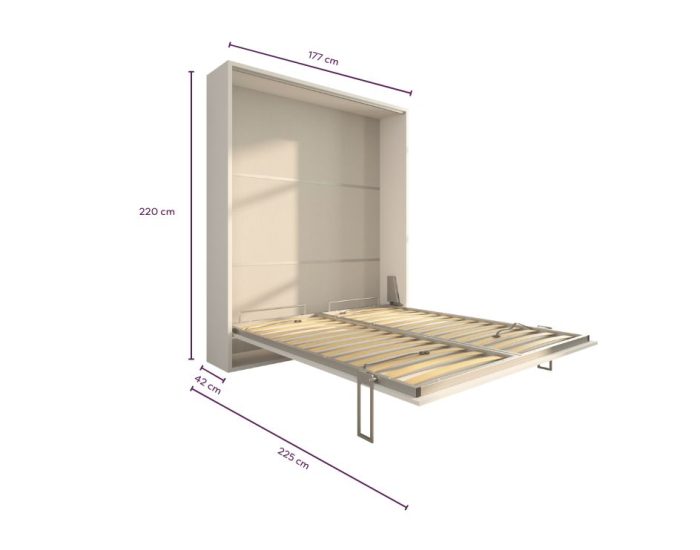 Letto a scomparsa 160 Verticale
