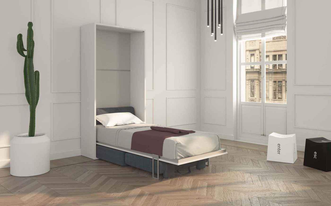 Arredo salvaspazio per camera ospiti