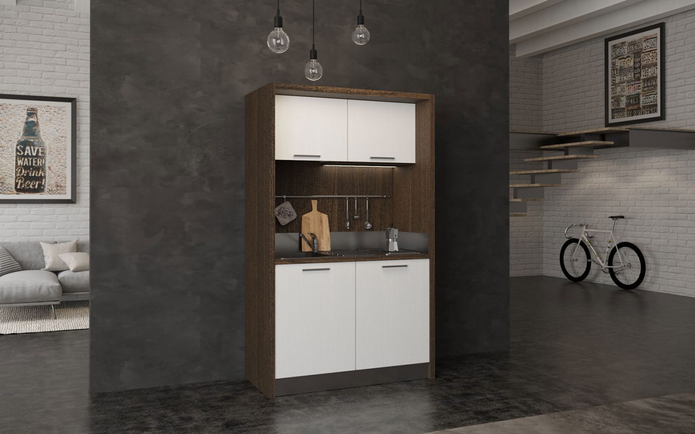 Piccola Cucina per Arredamento Minimalista